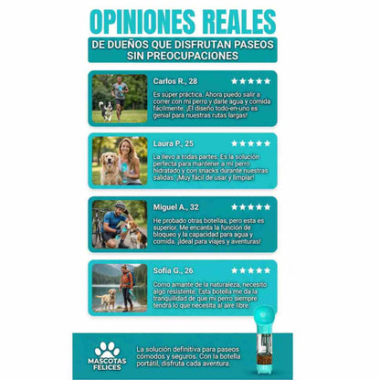 HydraWalk 3en1 – Agua, comida y limpieza en cada paseo 🚶‍♂️🐕
