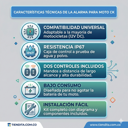 🚨 MOTO ANTI-ROBO CK™ 2 CONTROLES