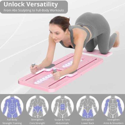 Tabla Pilates Pro™ con Bandas – Gym Completo en Casa 💜