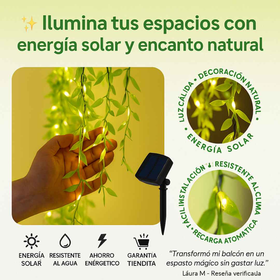 Planta Solar de Hojas y Luces LED: ¡Ilumina tus Espacios sin Pagar un Peso! ☀️