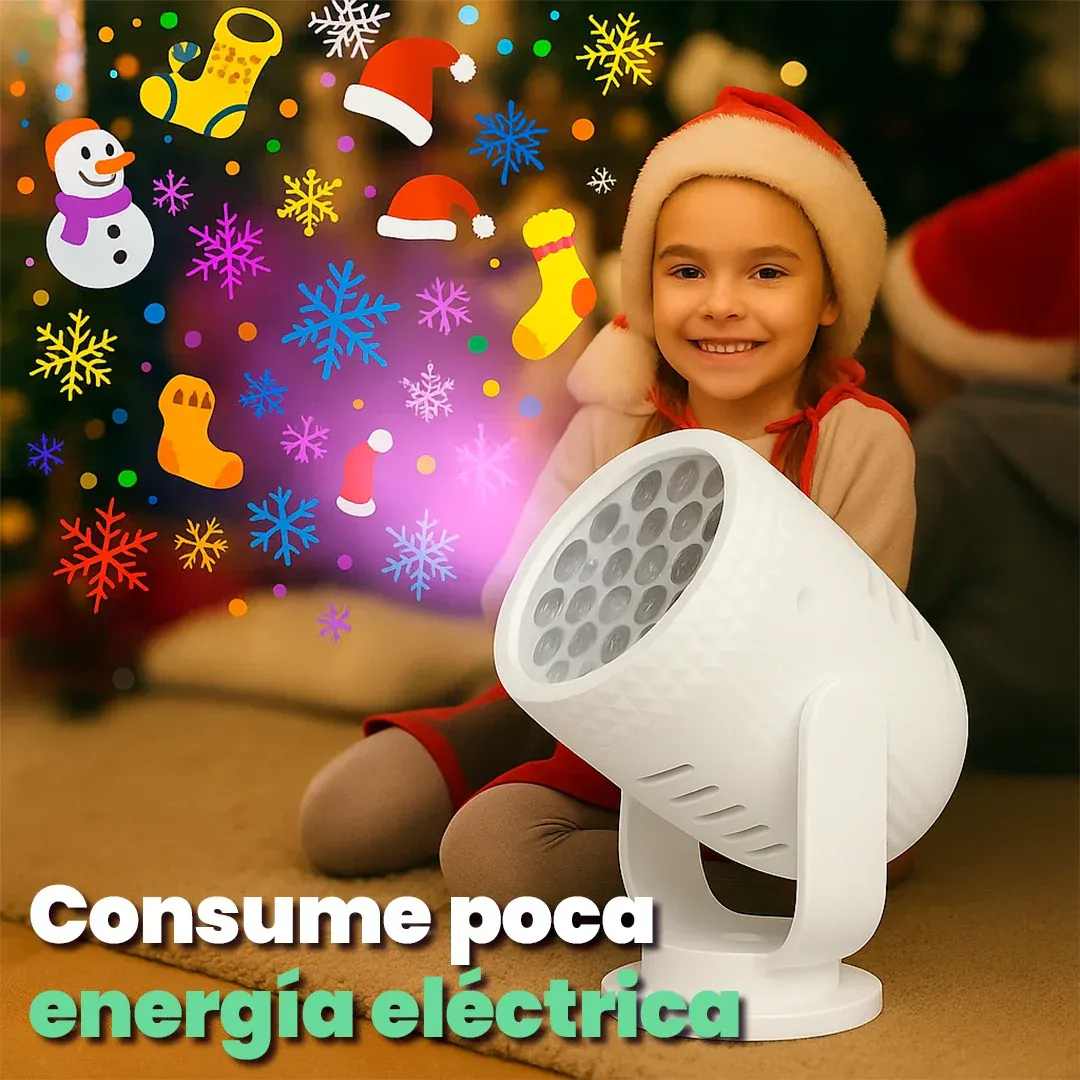 Proyector Figuras Navidenas 4 Tarjetas – Magia Luminosa Instantánea 🎄✨