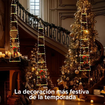 Papá Noel Escalador Iluminado™ – Magia navideña que todos admirarán 🎅
