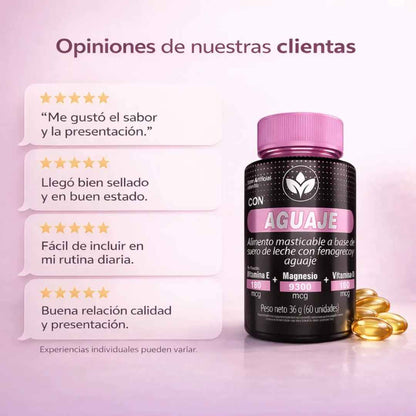 Vitalcom con Aguaje x 60 Cápsulas — Para la mujer que ya es hora de cuidarse 🌸