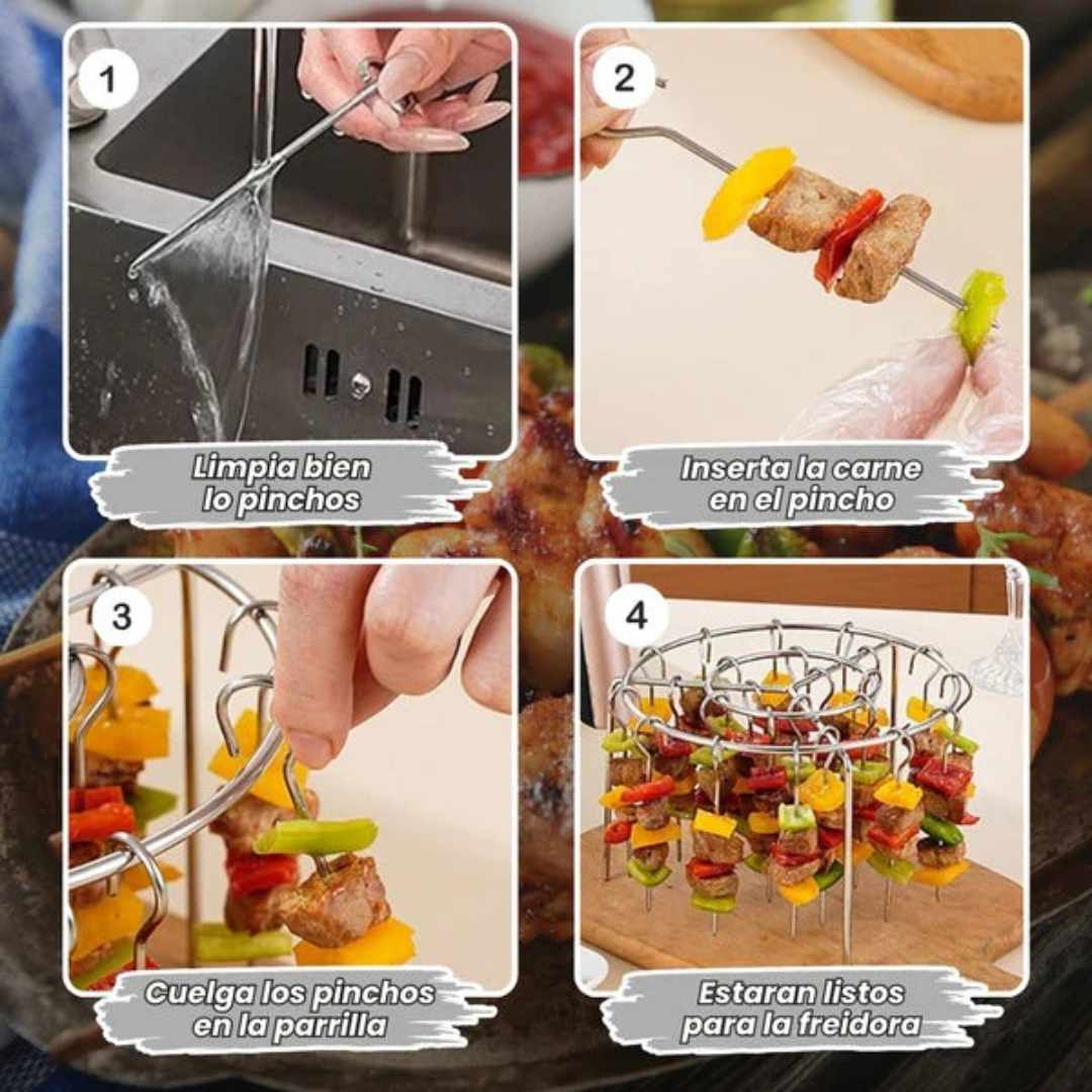 Parrilla para Air Fryer– Convierte tu asador en profesional 🔥