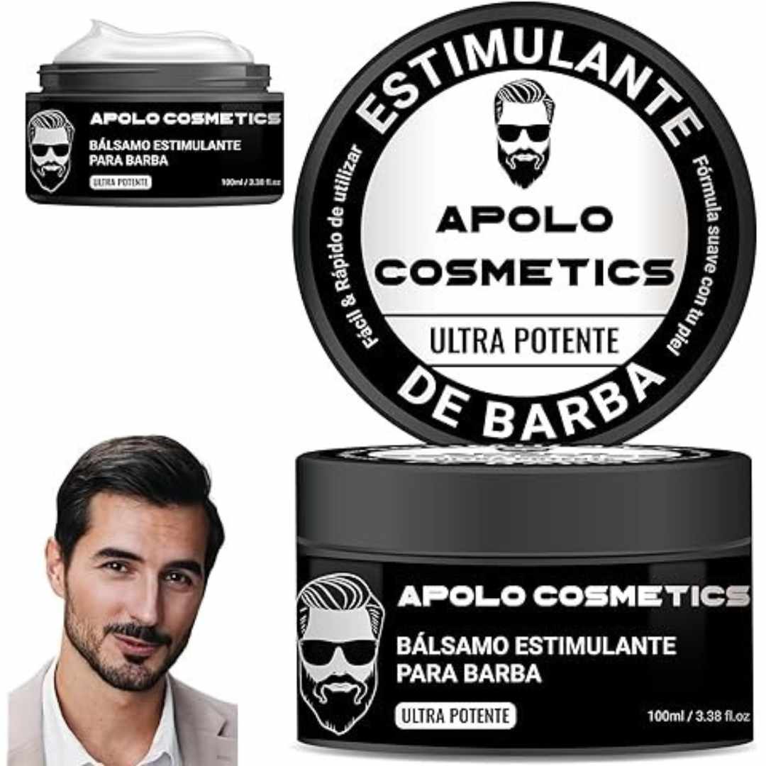 Bálsamo para Crecimiento de Barba Ultra Potente con Minoxidil 20% | 100mL
