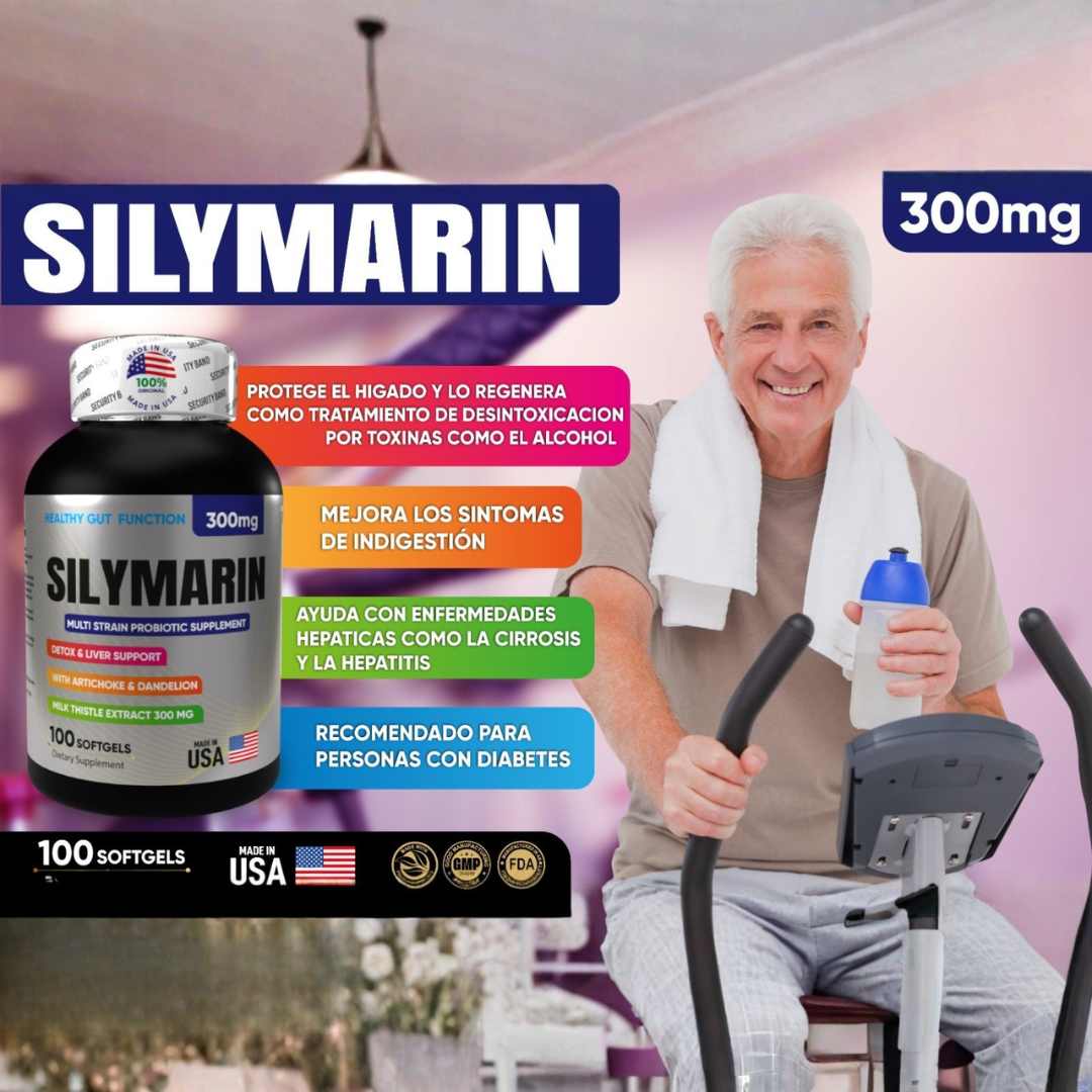 Silymarin x 100 Softgels — Protección Total para Tu Hígado 🌿