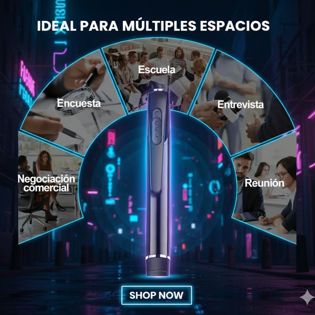 Bolígrafo Espía con Cámara Oculta HD