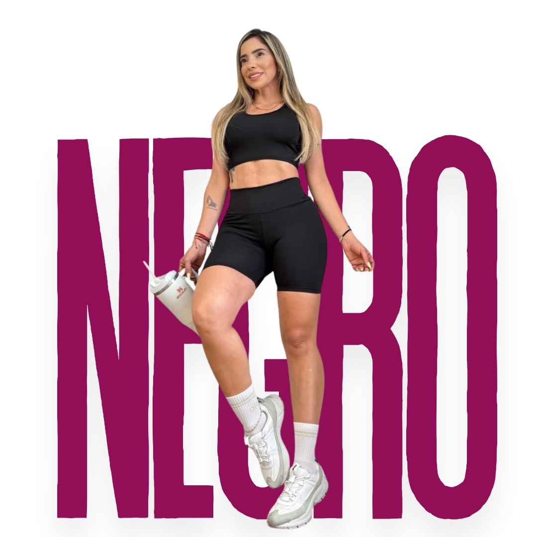 ✨ Combo Fit Pro: Short Realce + Top Push Up 🍑