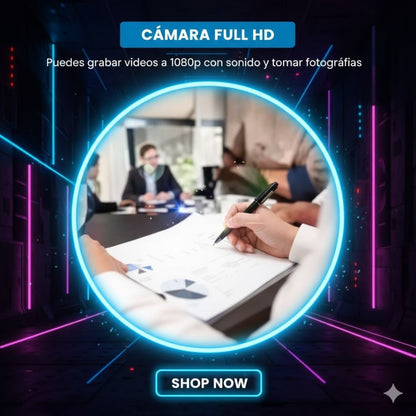 Bolígrafo Espía con Cámara Oculta HD