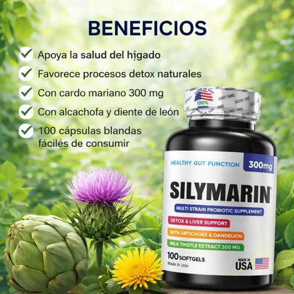 Silymarin x 100 Softgels — Protección Total para Tu Hígado 🌿
