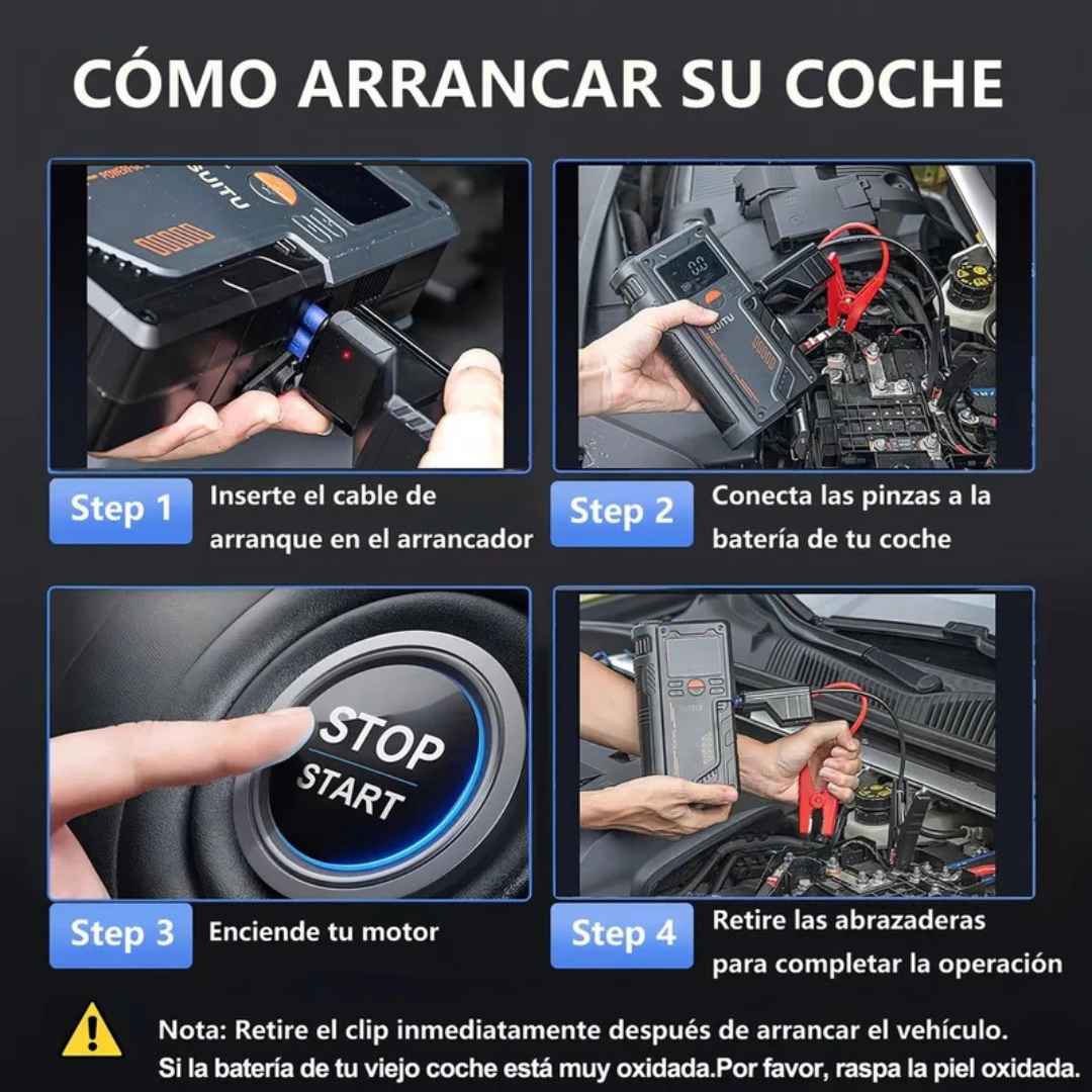 ⚡ T700 PowerStart 4en1 - Nunca más quedas varado ⚡