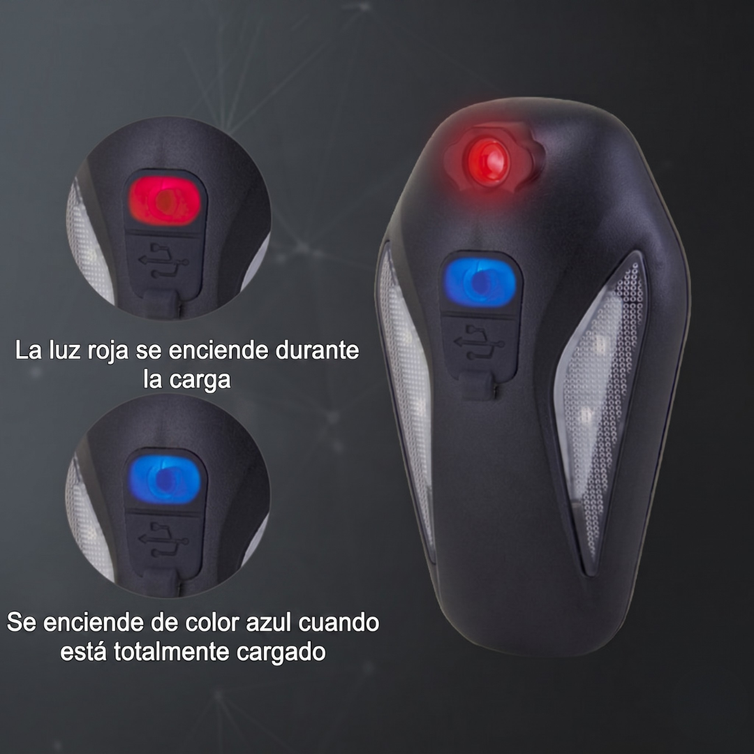 Luz Trasera Proyectora LED con 4 Modos 🚴 Estilo único · Visibilidad máxima