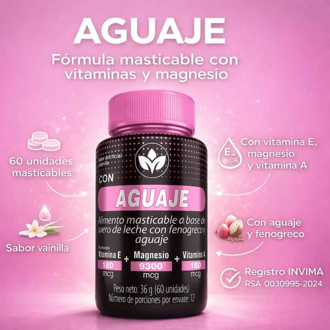 Vitalcom con Aguaje x 60 Cápsulas — Para la mujer que ya es hora de cuidarse 🌸