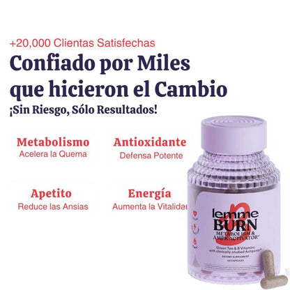 Lemme Burn x 60 Cápsulas – Activa tu metabolismo quema grasa 🔥