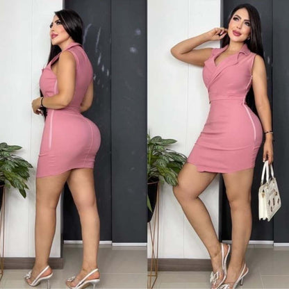 Vestido Chic Ebilla Rosé 👗