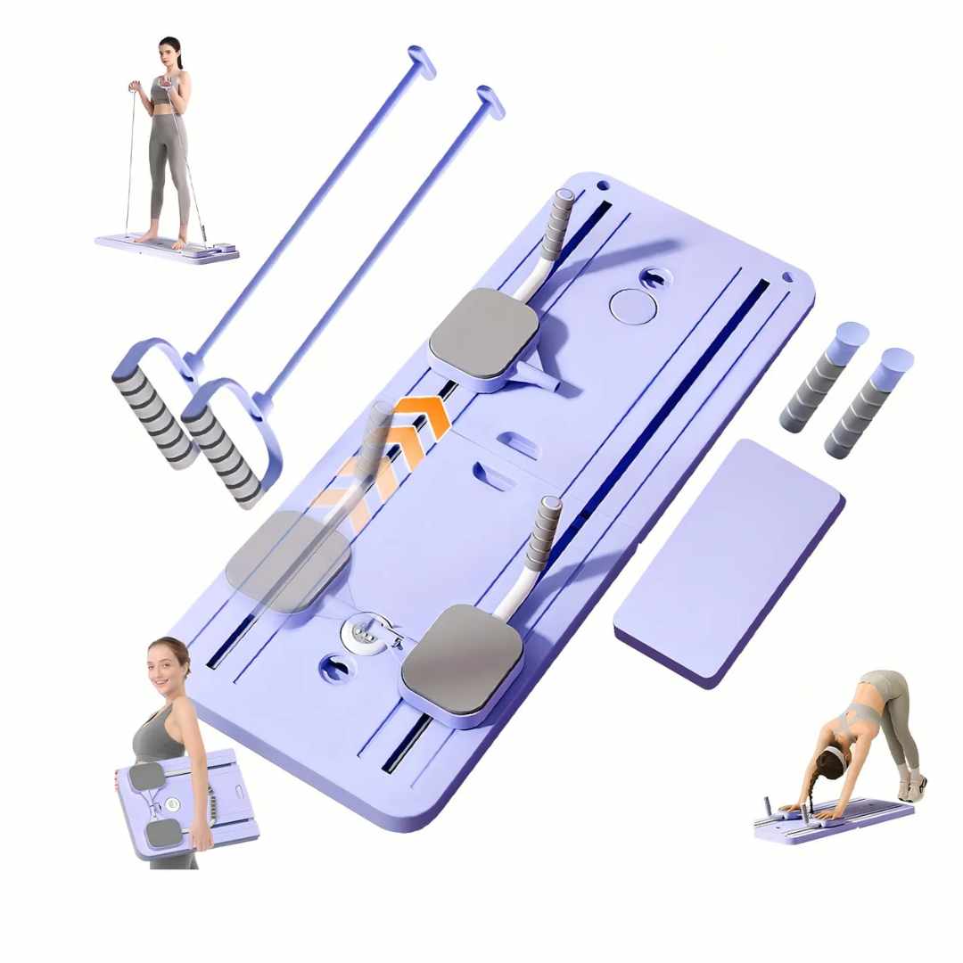 Tabla Pilates Pro™ con Bandas – Gym Completo en Casa 💜