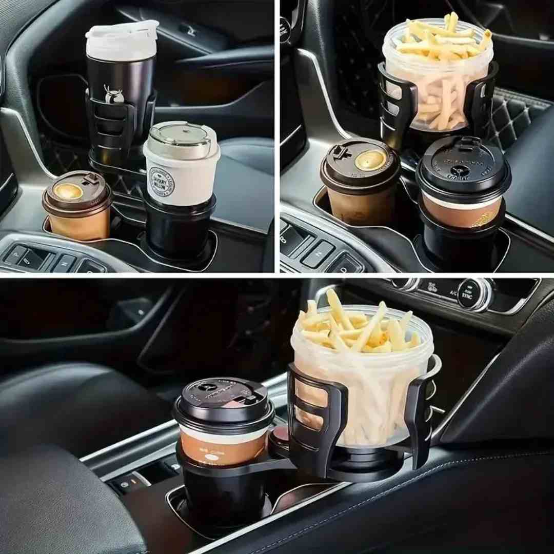 Portavasos 2-en-1 MaxHold – Orden Total en tu Carro 🚗