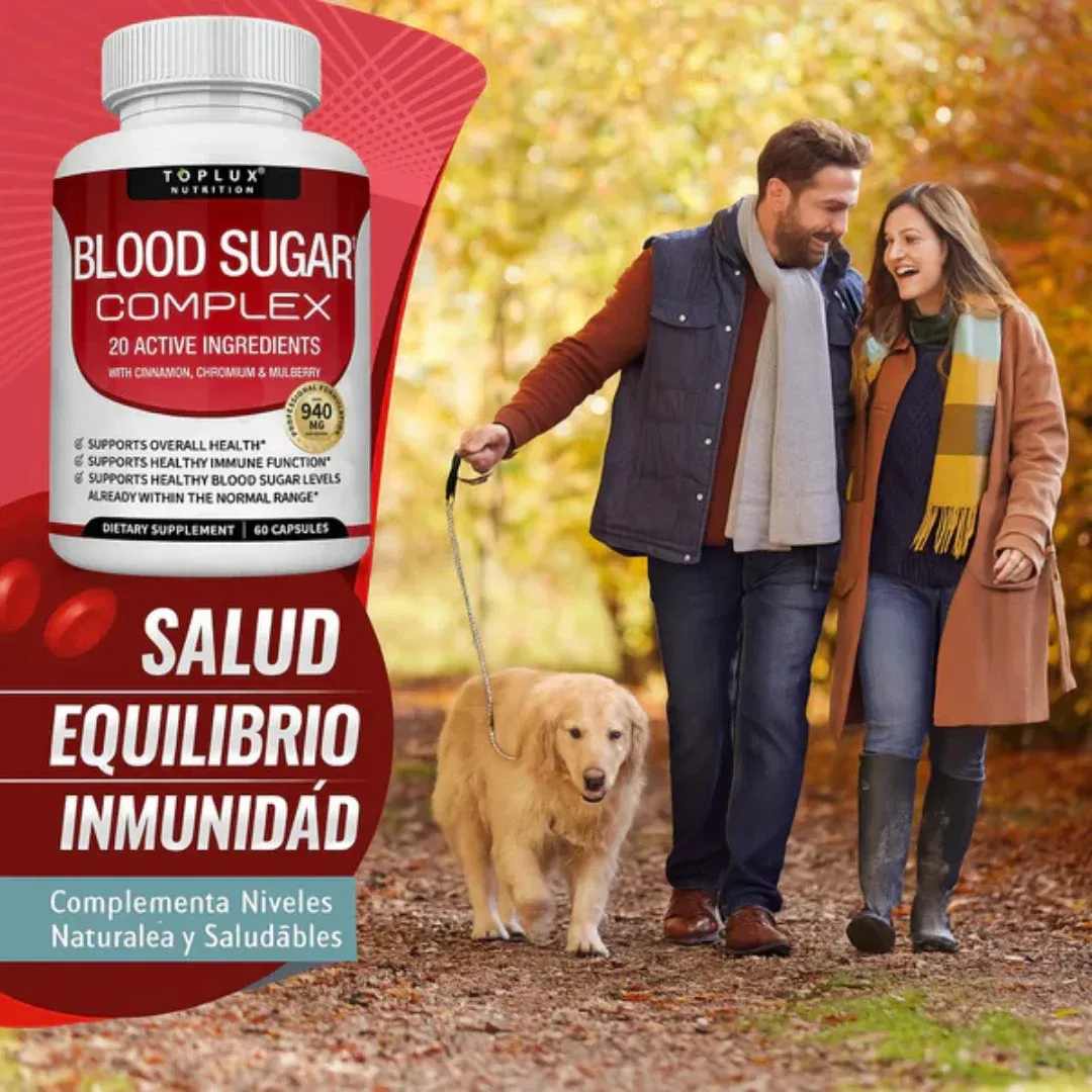 🧬Blood Sugar Complex: Ayuda a regular tu glucosa 🩸y ayuda a eliminar las bacterias del hígado