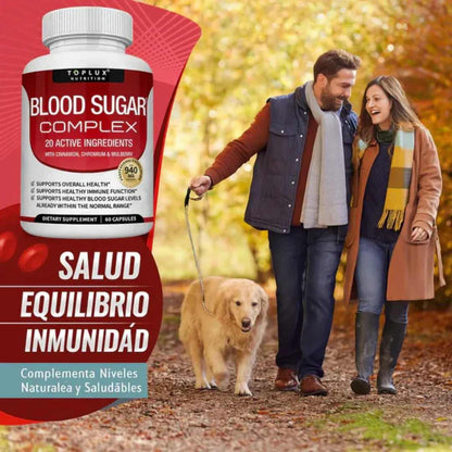 🧬Blood Sugar Complex: Ayuda a regular tu glucosa 🩸y ayuda a eliminar las bacterias del hígado