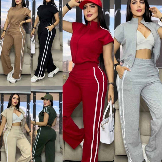 Conjunto Pantalón + Chaleco Burda Licrada👗