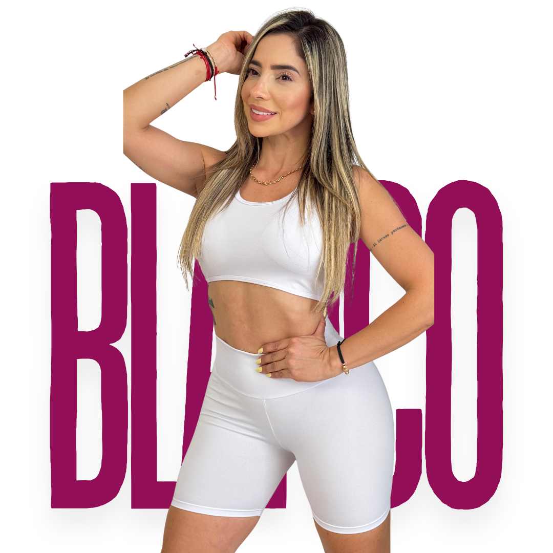 ✨ Combo Fit Pro: Short Realce + Top Push Up 🍑