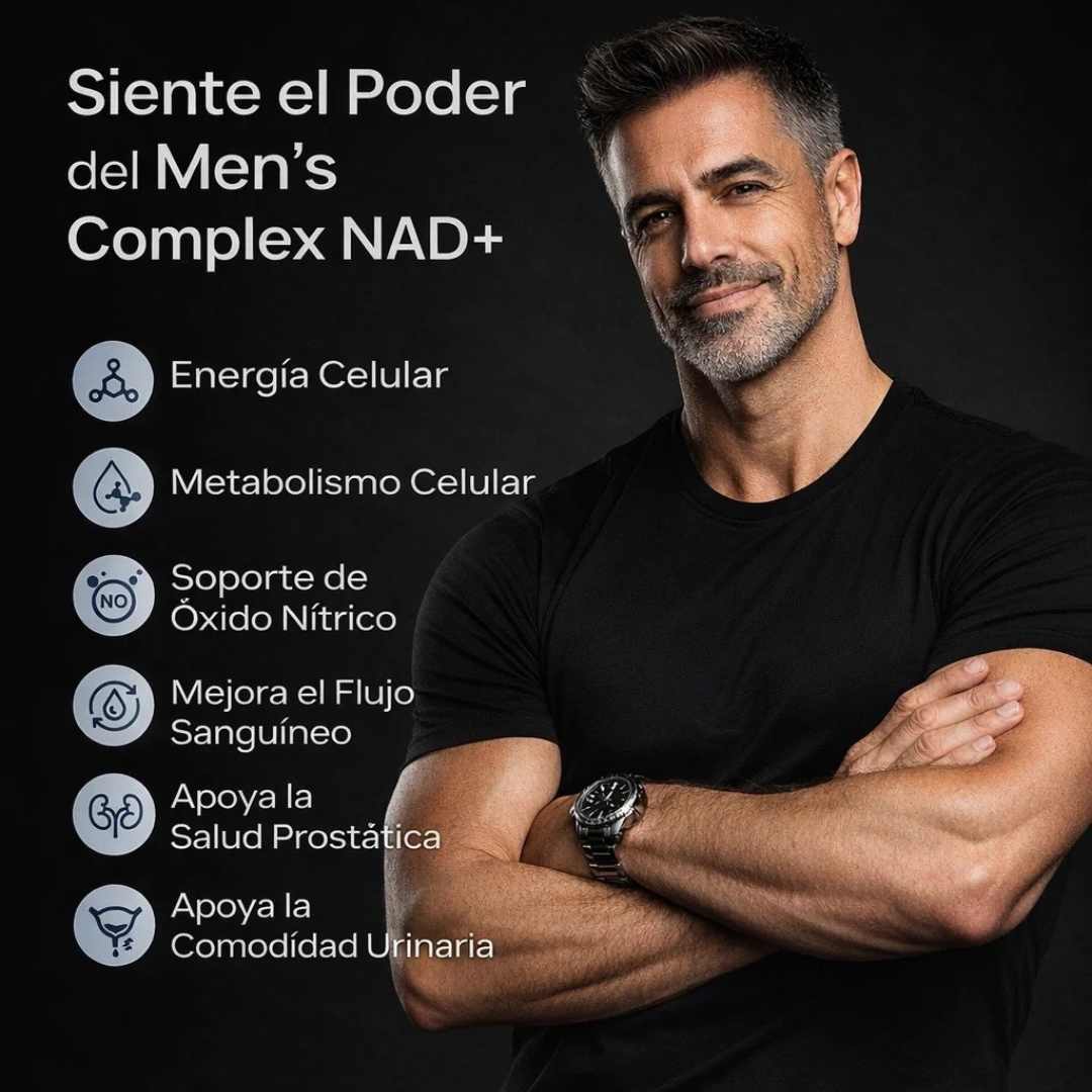 SELERD NAD+ For Men Complex (60 Cáps) – Vitalidad Masculina Total ⚡