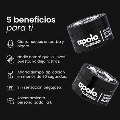 Bálsamo para Crecimiento de Barba Ultra Potente con Minoxidil 20% | 100mL