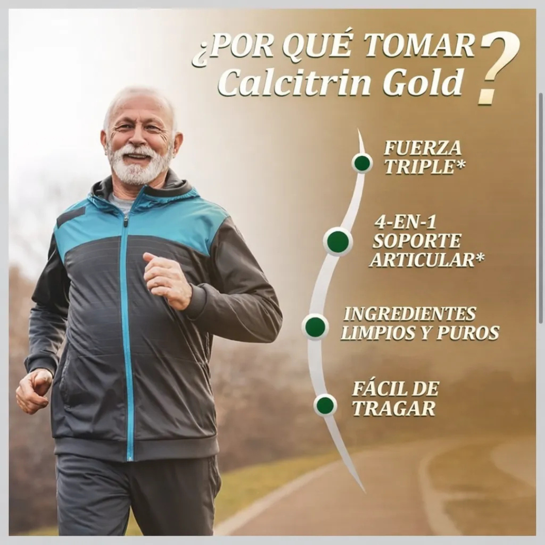 Calcitrin Gold 60 Tabs – Movilidad Total y Huesos de Acero