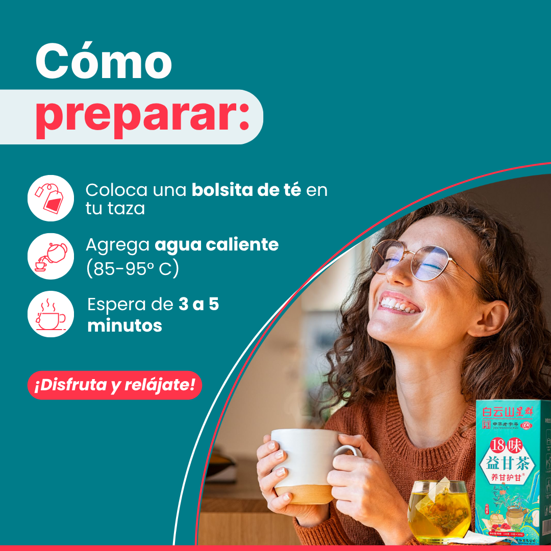 Té Jing Zhe x 30 Bolsitas – Baja Tallas, Panza Plana 🔥